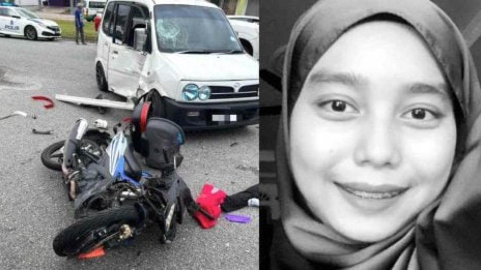 哥打丁宜车祸:帆船女州手遭遇致命撞击,摩托车与U转轿车相撞