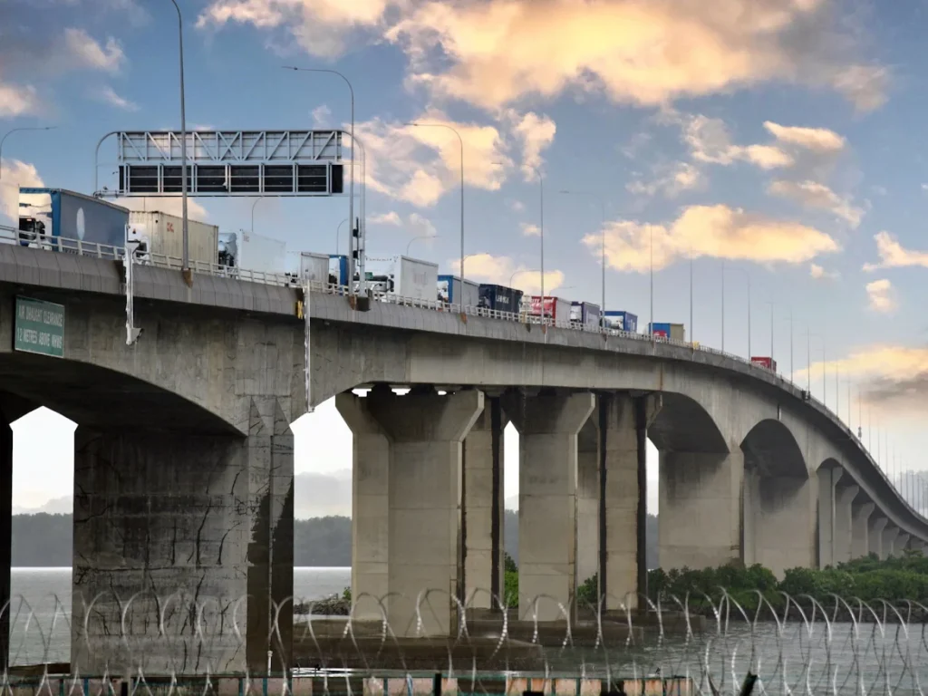 马新第二通道坠海事件 示意图