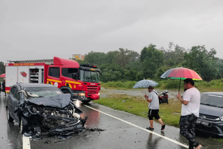 瓜拉尼鲁斯车祸｜贝拉拉路两辆Axia轿车相撞　2岁女童当场身亡