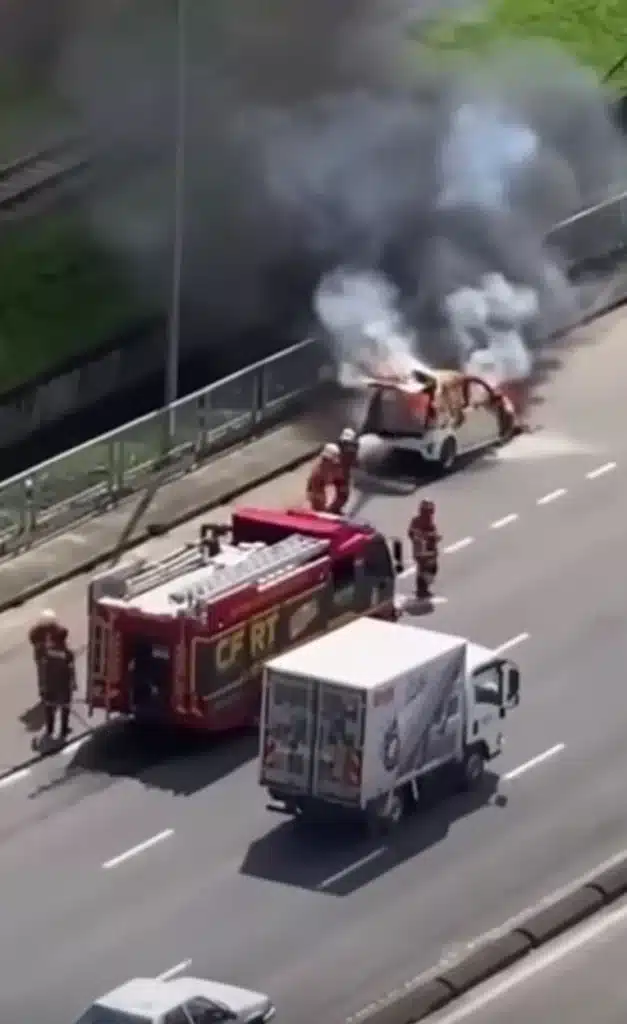 沙巴必打丹轿车起火事故