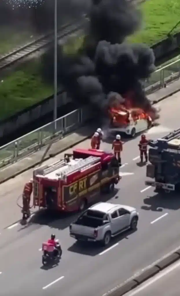 沙巴必打丹轿车起火事故