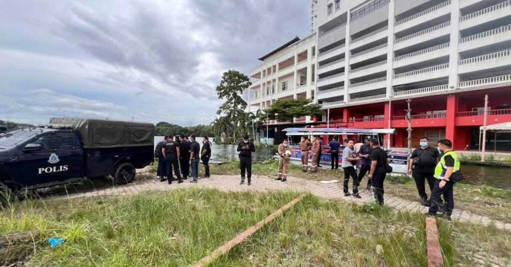 沙登公寓前湖泊惊现华男浮尸