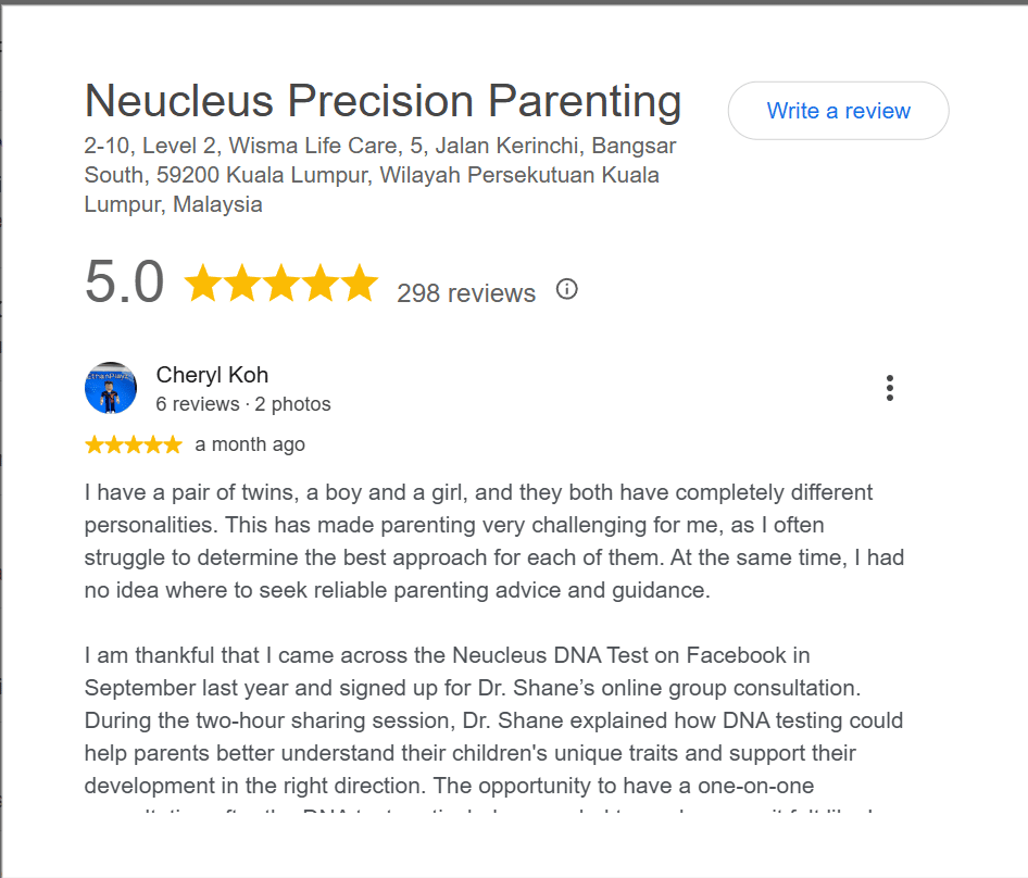 Neucleus Precision Parenting评价